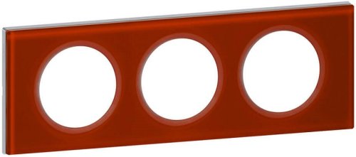 Рамка универсальная Legrand Celiane Corian 3-м. стекло смальта кармин картинка